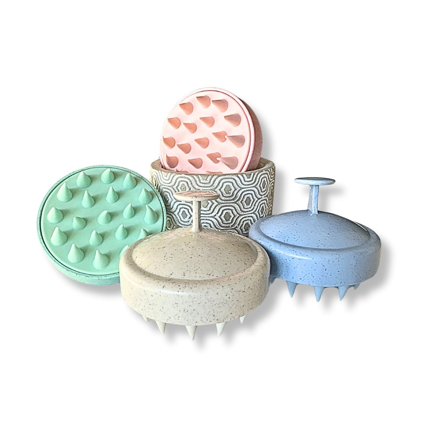 Wheat Straw shampoo brush and Scalp Massager