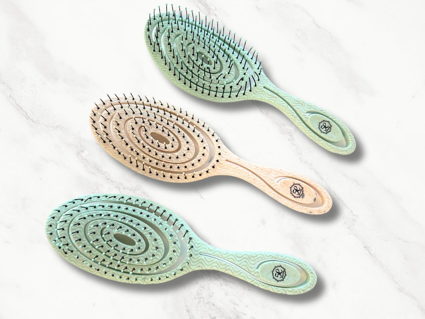 Biodegradable Wheat Straw Hollow vented Detangling Brush